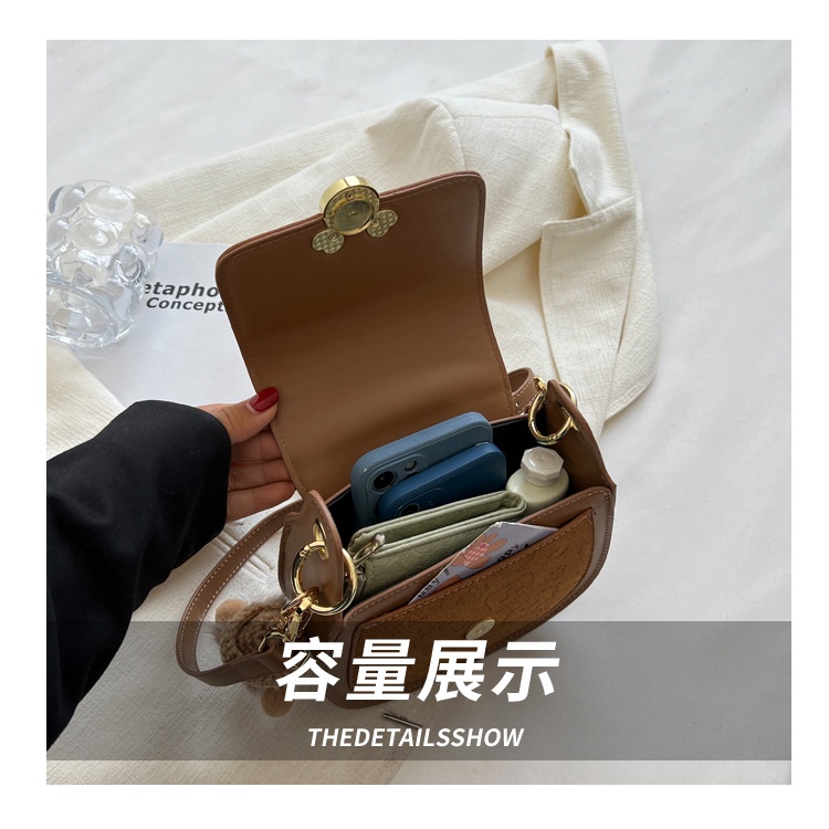 Túi Đeo Chéo Màu Trơn Đơn Giản Dễ Phối Đồ Hợp Thời Trang