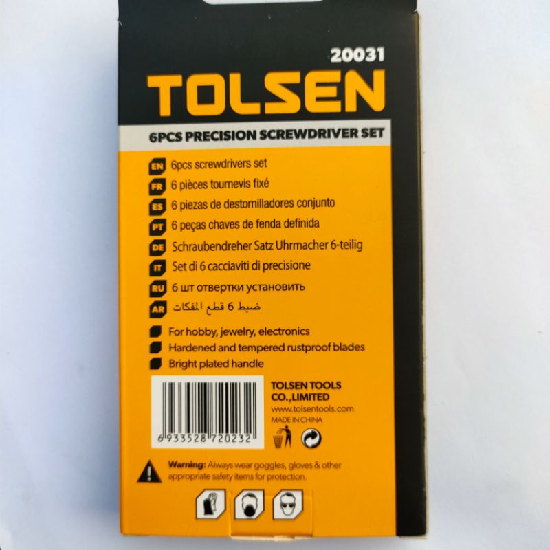 Bộ tô vít, tuốc nơ vít Tolsen cao cấp 6 cây xoay 360 độ sửa đồng hồ, máy tính, điện thoại tiện lợi - Bách Hóa Việt Hường