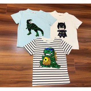 ÁO THUN KIM SA LẬT CHO BÉ TRAI 2-9y