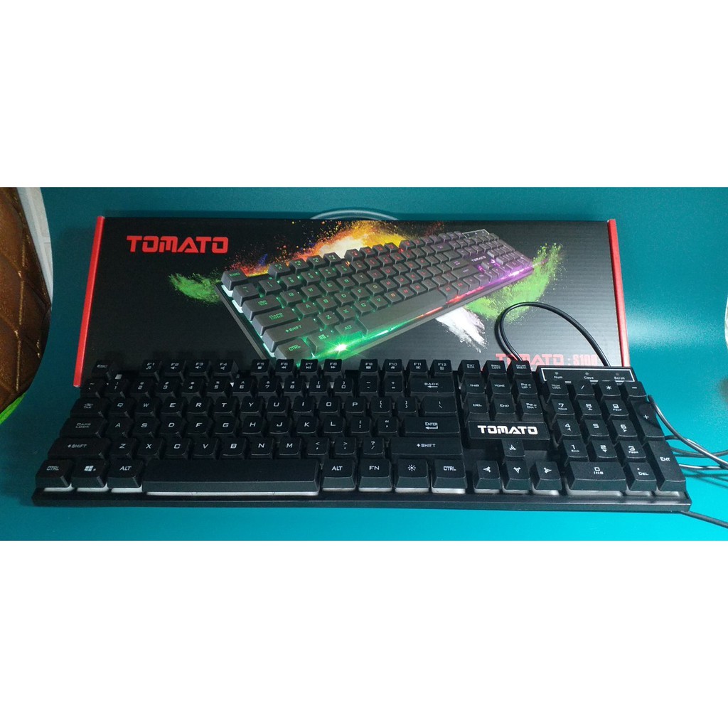 Bàn phím giả cơ Tomato S100 có led