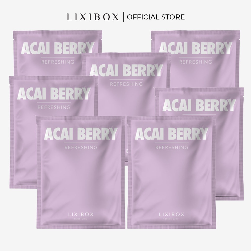 [HB Gift] Combo 7 Lixibox Daily Facial Mask Sheet - Acai Berry