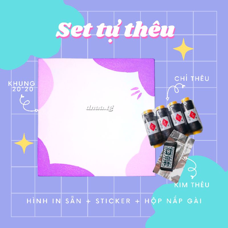 SET TRANH THÊU CANVAS