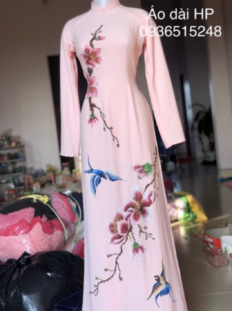 Áo dài vẽ tay cao cấp