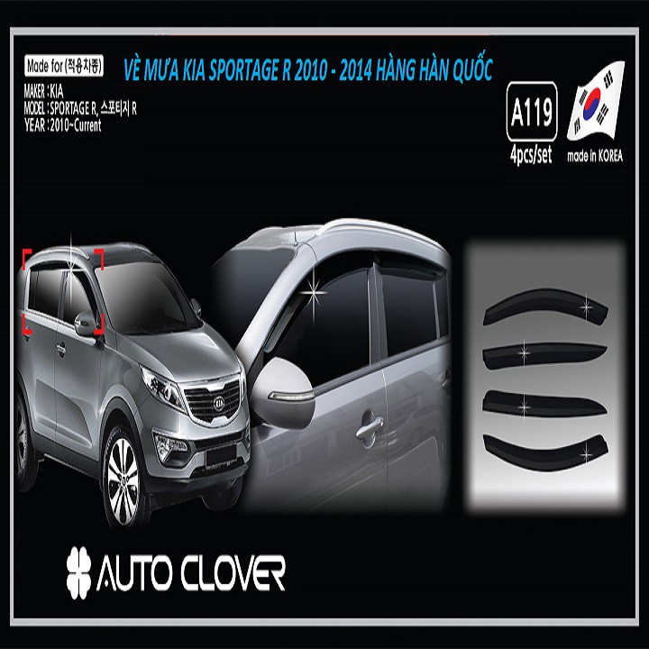 Vè mưa kia Sportage 2010-2013 - vè mưa sportage