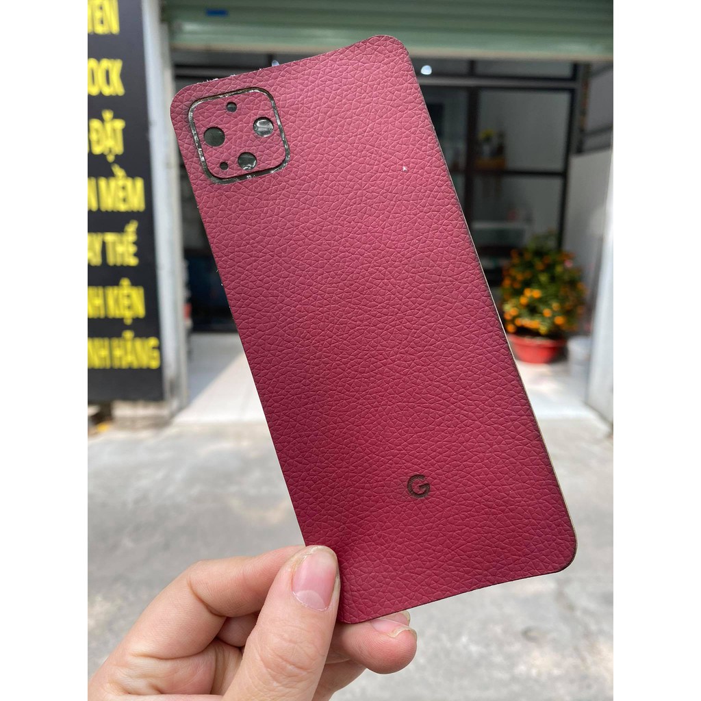 Dán da điện thoại Google Pixel 4XL lưng trơn các màu