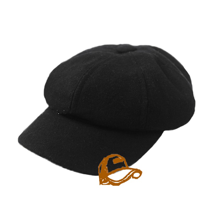 NÓN NEWSBOY NỈ TRƠN MŨ BERET NỒI CÓ LƯỠI TRAI PHONG CÁCH HỌA SĨ NAM NỮ