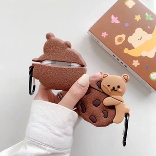 Case Airpod 1/2/pro gấu bánh quy (lấy tương tác)