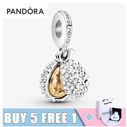 Mặt Dây Chuyền Bạc 925 Hình Trái Sầu Riêng Charms