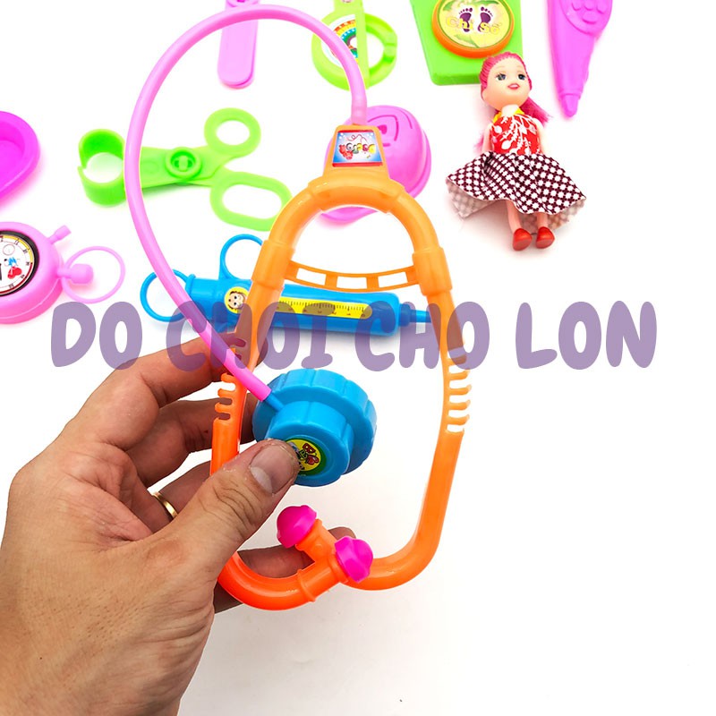 Đồ chơi rổ bé tập làm bác sĩ 15 món bằng nhựa 6868