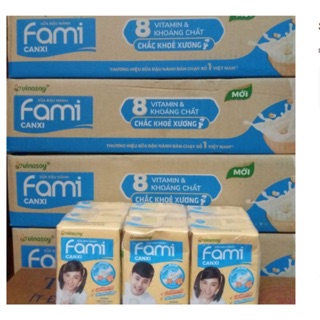 Sữa đậu nành Fami Canxi thùng 36 hộp