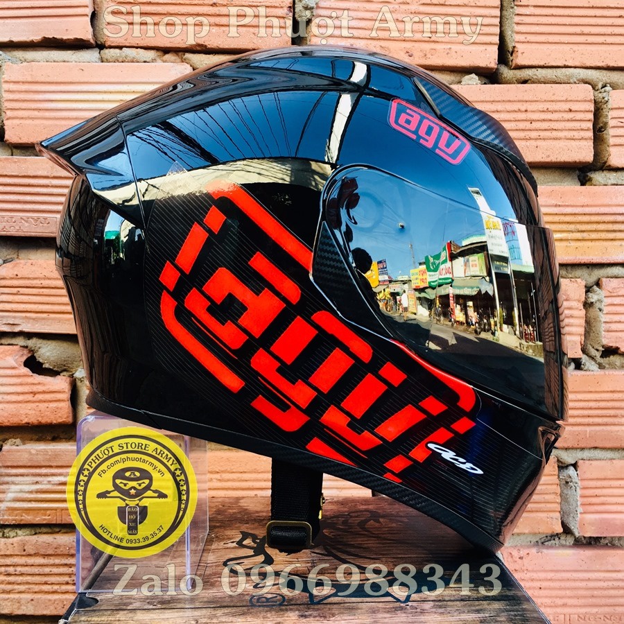 Tem dán mũ bảo hiểm fullface hoặc nón 3/4