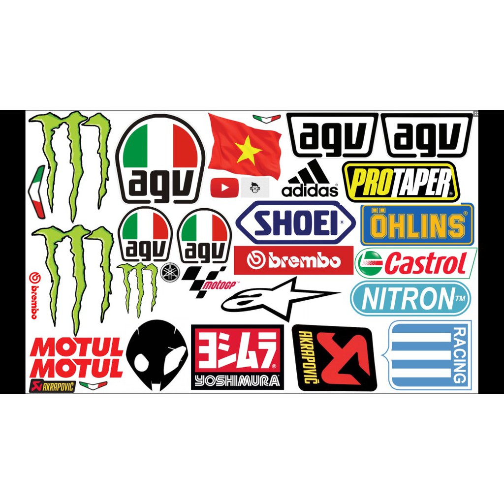STICKER dán Vali, xe, barber shop, Mũ bảo hiểm , macbook, đàn, tường... Nhập mã GIẢM GIÁ 15k khi mua từ 3 set