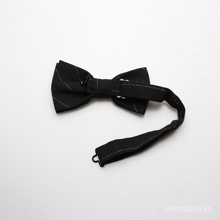 Cà vạt nơ màu trơn chất liệu cotton thời trang lịch lãm cho nam