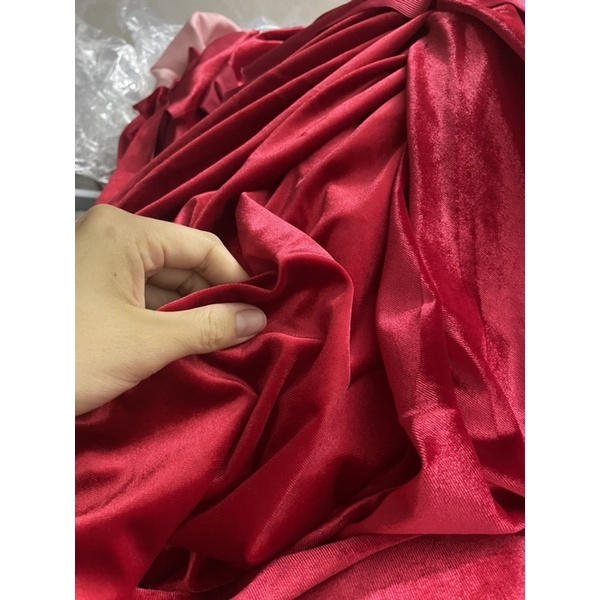 Vải nhung mềm 7 biên