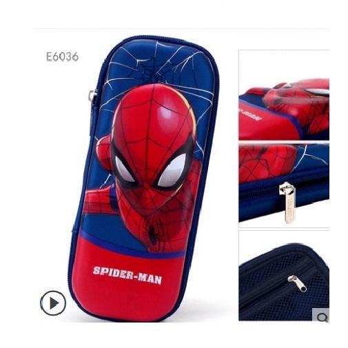 HB95015 Xả kho Hộp bút hoạt hình elsa spiderman cho bé hàng nhập