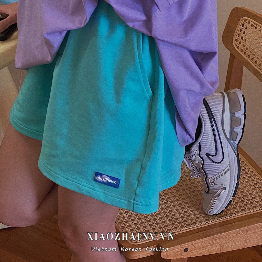 Xiaozhainv Quần short thể thao ống rộng thời trang Hàn Quốc mới năng động cho nữ