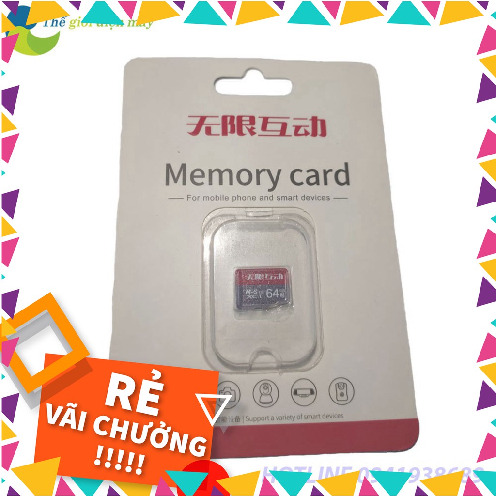 [SALE] Thẻ nhớ Memory Card 64GB U3 Class 10 - Bảo hành 5 Năm - Shop Thế Giới Điện Máy .