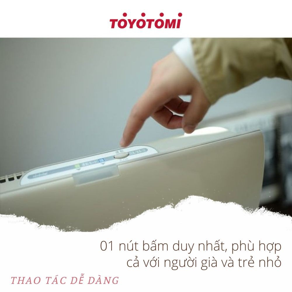 Máy lọc không khí gia đình TOYOTOMI AC-V20D màng lọc HEPA sản xuất Nhật Bản