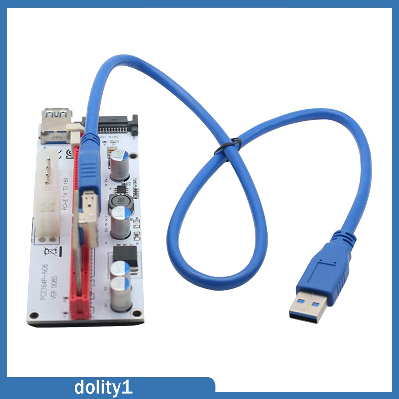 Card Chuyển Đổi Pci-E Riser Card 008s 4pin Sata 6pin 1x Sang 16x Usb3.0 Chất Lượng Cao | BigBuy360 - bigbuy360.vn