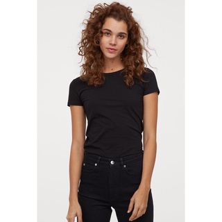 [H&M Auth] Áo phông HM cổ tròn trơn chuẩn Auth hàng hiệu