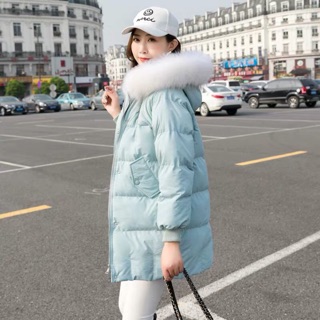 [HOT SALE TRÁI MÙA] Áo phao nhăn lông vũ bo gấu cổ lông pc Hàn quốc 2019