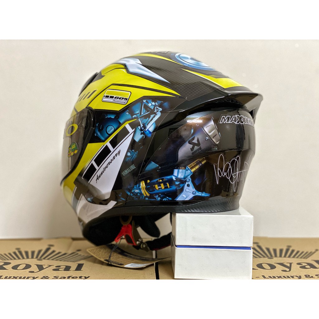 MŨ BẢO HIỂM FULLFACE M138B 1 KÍNH ĐEN BÓNG LÊN TEM TRÙM VÀNG CỰC ĐẸP, BH 12 THÁNG, MUA 1 mũ  TẶNG 1 quà