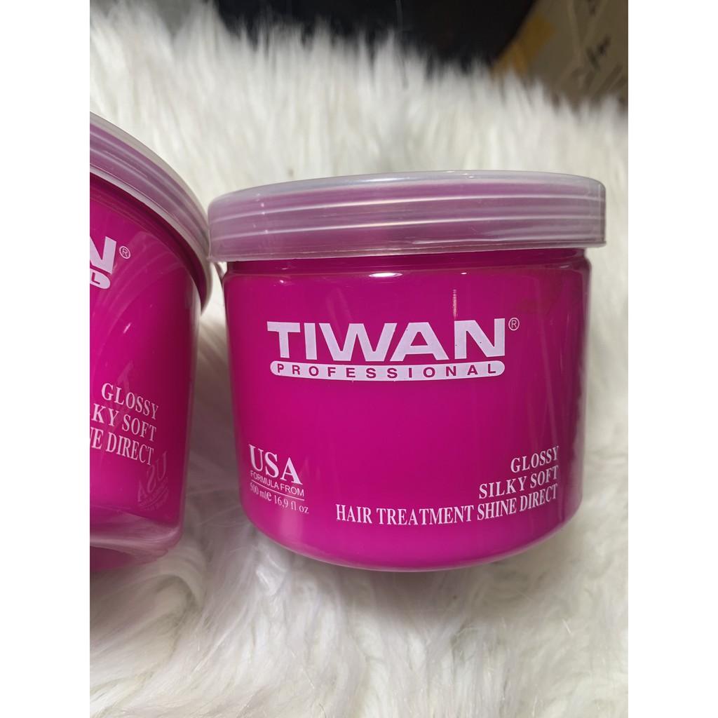 Hấp Dầu Tiwan Hồng Glossy Silky Soft 500ml