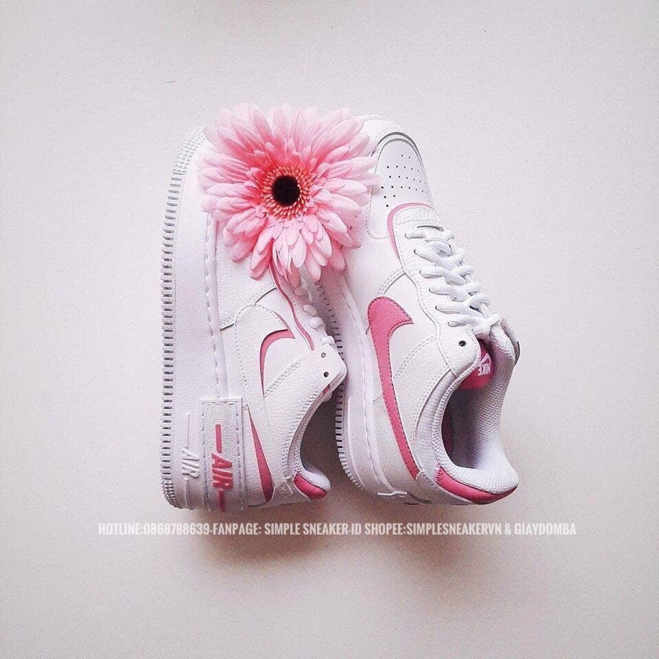 Giày Nike Air Force 1 Shadow FREESHIP Nike AF1 Shadow Pink Flamingo Chính Hãng - Giày Thể Thao Nữ Auth- Simple Sneaker