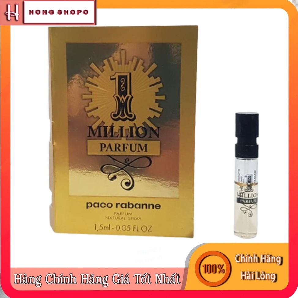 Nước Hoa Paco Rabanne 1 Million Parfum Natural Spray 1.5ml