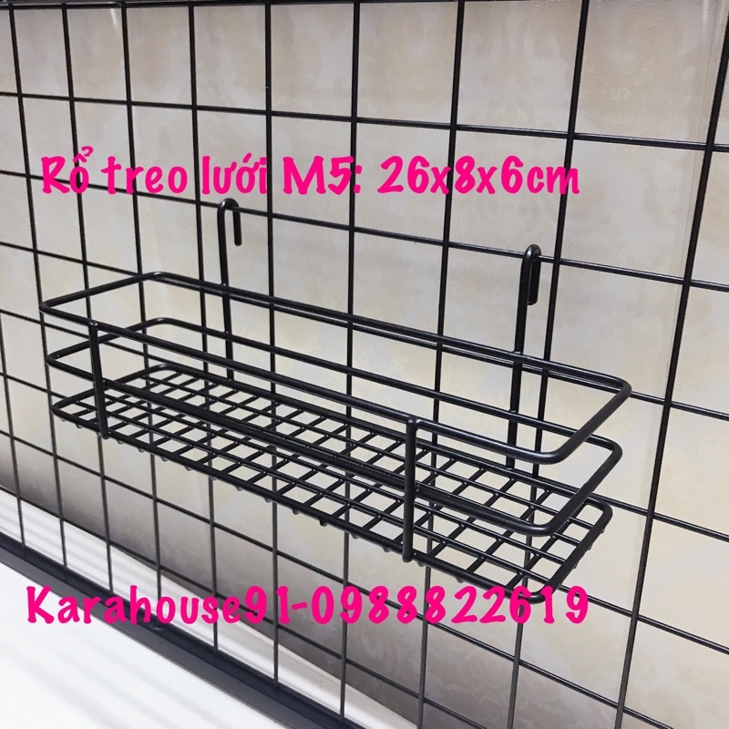 Giỏ cài lưới sắt, decor trang trí. Giỏ cài lưới M5