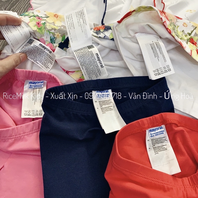 Bộ cotton mayoral áo cánh tiên quần legging xuất dư xịn
