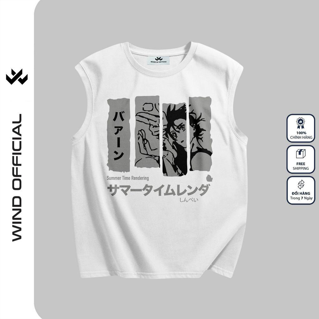 Áo thun sát nách WIIS unisex form rộng tanktop BANG ba lỗ WIIS thời trang nam nữ oversize