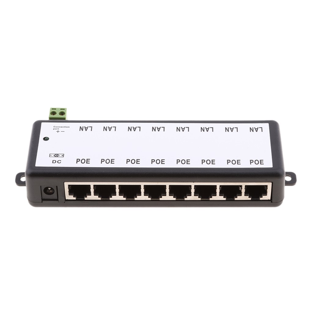 Bộ Nguồn Poe 8 Cổng 12-48v Dành Cho Ethernet