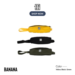 Jamlos Banana - Túi đeo chéo bao tử thời trang vải canvas