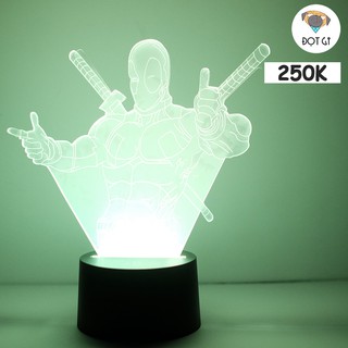 Đèn led3D trang trí Deadpool