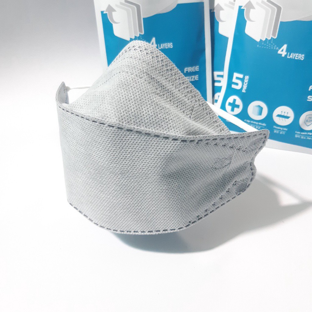 Khẩu Trang KF94 Hàn Quốc Y Tế 4D Vải Kháng Khuẩn 4 Lớp Chống Bụi Mịn Hàng Cao Cấp | BigBuy360 - bigbuy360.vn