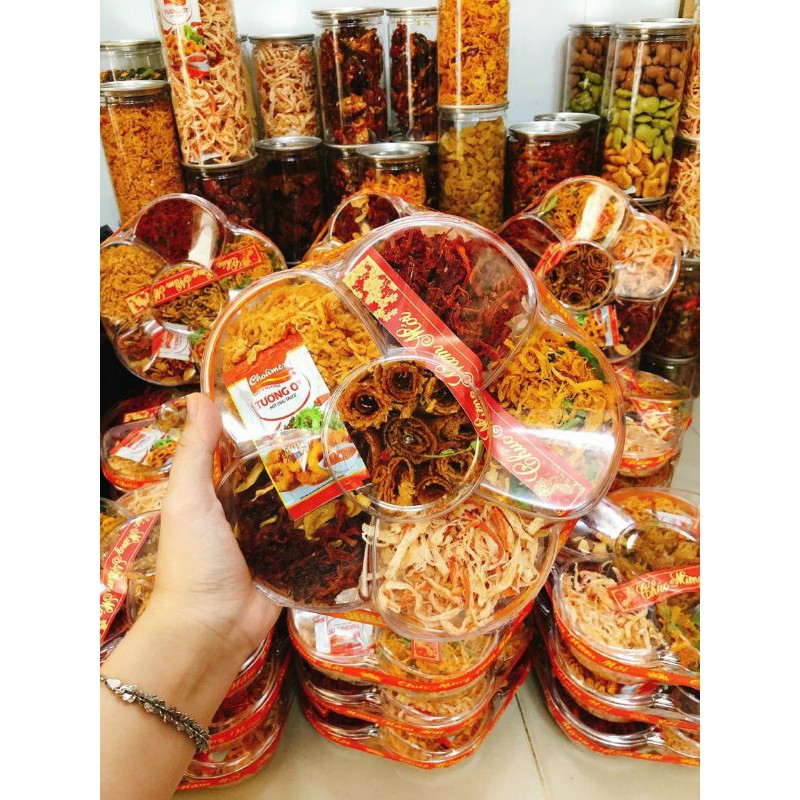 Khay khô bò hoa mai mix 6 loại | BigBuy360 - bigbuy360.vn
