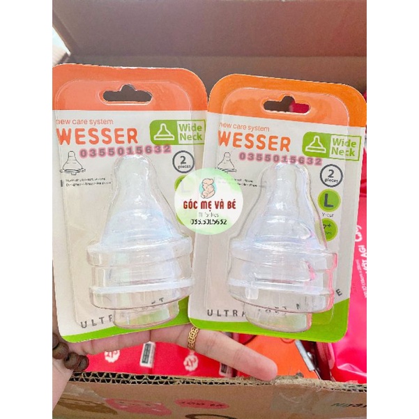 NÚM TY WESSER CỔ RỘNG VỈ 2 CÁI SIZE S/M/L
