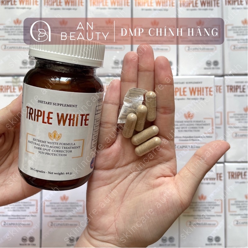 Viên Uống TRIPLE WHITE Hỗ Trợ Trắng Da, Chống Nắng 50 viên