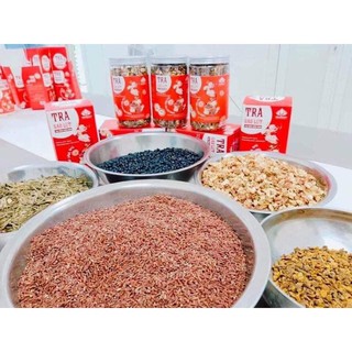 TRÀ GẠO LỨT  ĐẬU ĐEN XẠ ĐEN , HOA NHÀI ĐẸP DA, AN THẦN, NGỦ NGON ( HÀNG CHÍNH HÃNG)
