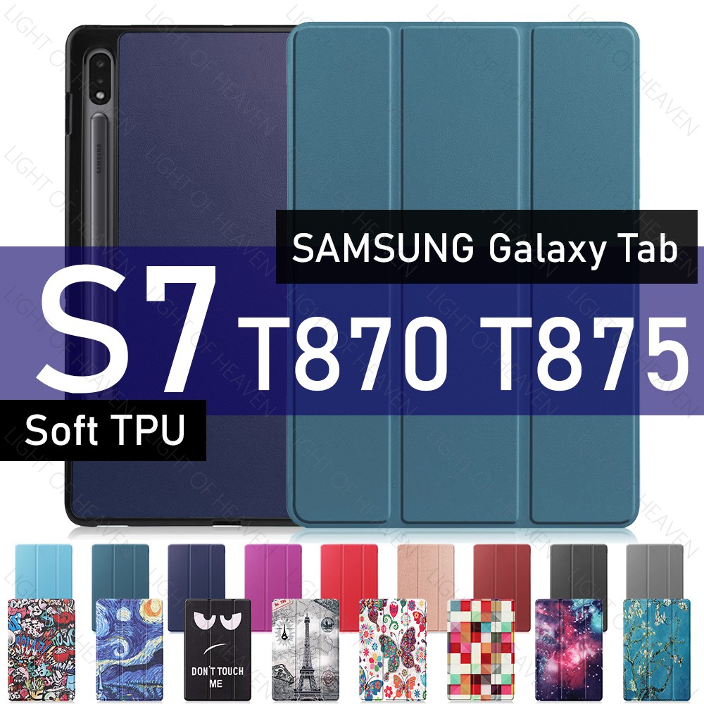Bao Da Máy Tính Bảng Tpu Mềm Nắp Lật Có Ngăn Đựng Bút Cho Samsung Galaxy Tab S7 2020 11 Inch Sm-T870 Sm-T875