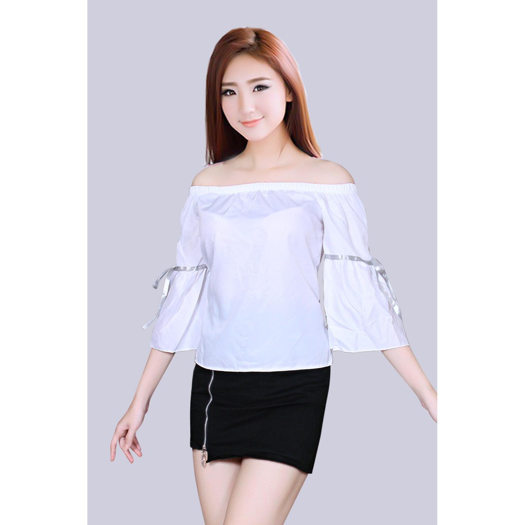 Áo Kiểu Nữ  Cup Ngực  Nơ Tay Thời Trang Mới SP Av72 | BigBuy360 - bigbuy360.vn