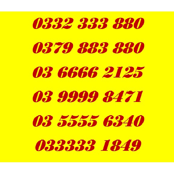 Sim đẹp Viettel.500