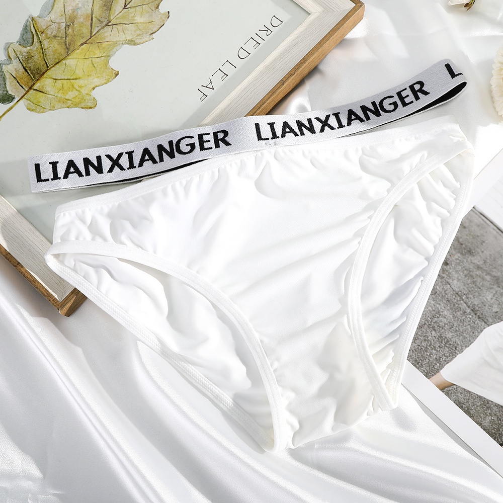 Quần Lót Levao Cotton Lưng Thấp Thoáng Khí In Chữ Phong Cách Thể Thao Cho Nữ