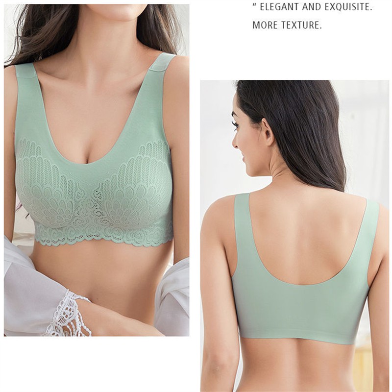 Áo ngực ren mềm mại không đường may kiểu dáng quyến rũ dành cho nữ cỡ M-XXL | BigBuy360 - bigbuy360.vn