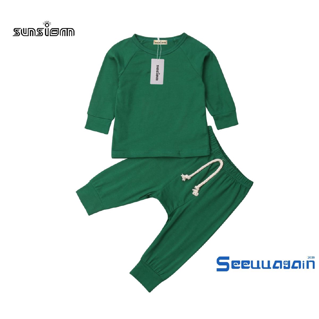 Bộ trang phục đồ ngủ tay dài cho em bé