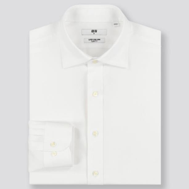 HÈ Sơ Mi Dài Tay Uniqlo Super Non-iron 431433- Vải Chống Nhàu+Chống Nhăn ( Có Sẵn ) 💯