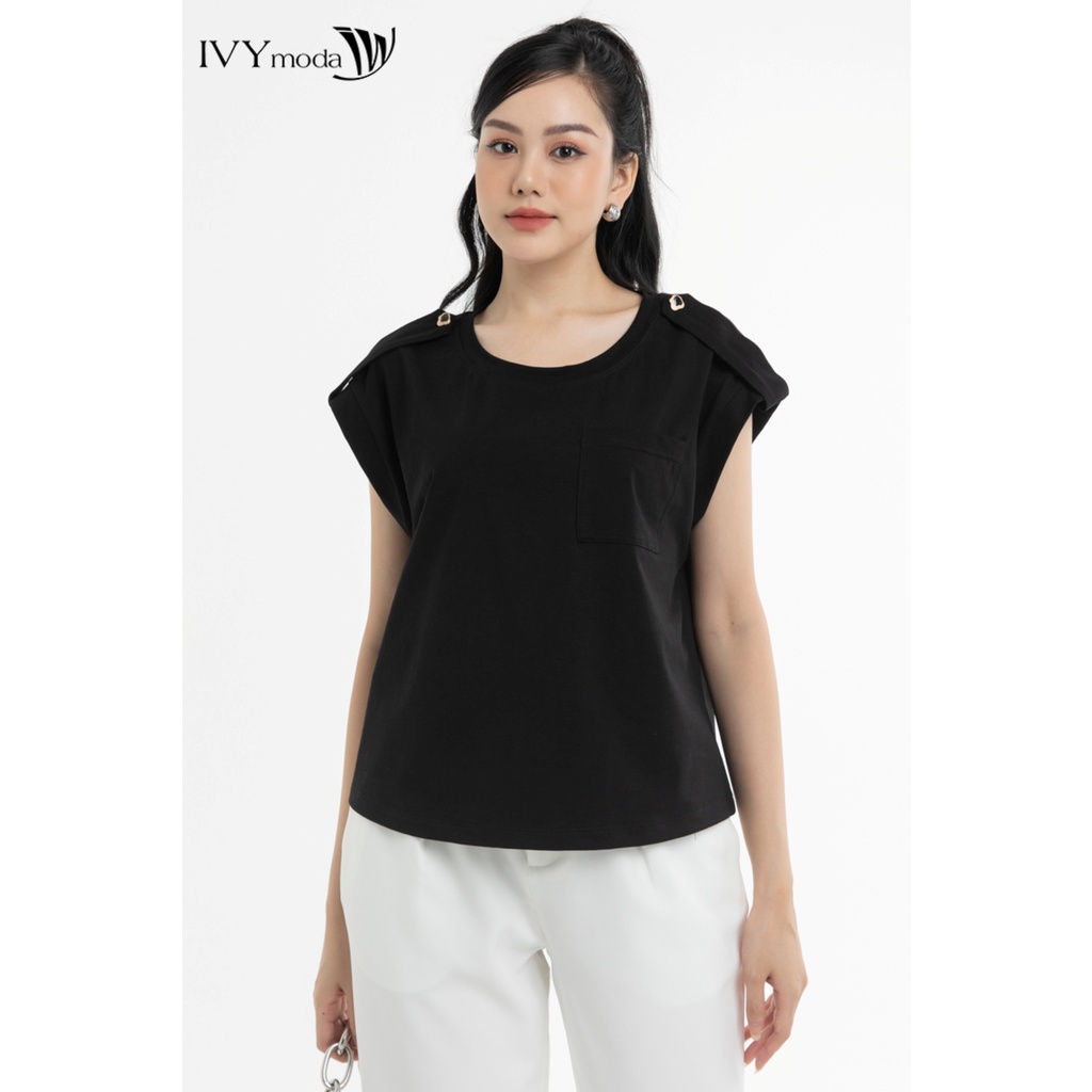 Áo thun nữ vai chờm IVY moda MS 57M7775