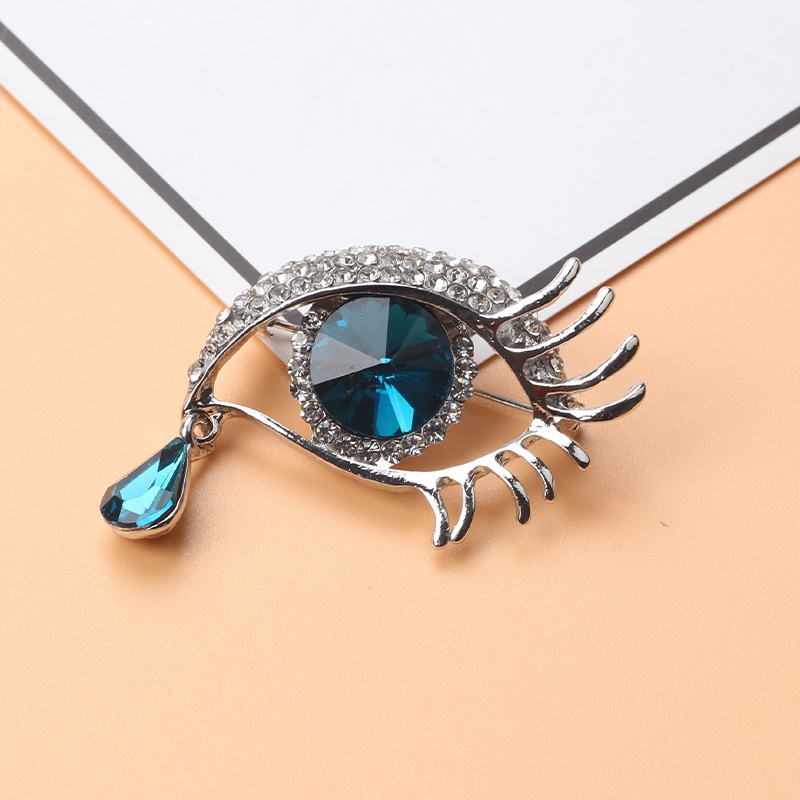 Ghim Cài Áo Hình Giọt Nước Đính Đá Thời Trang