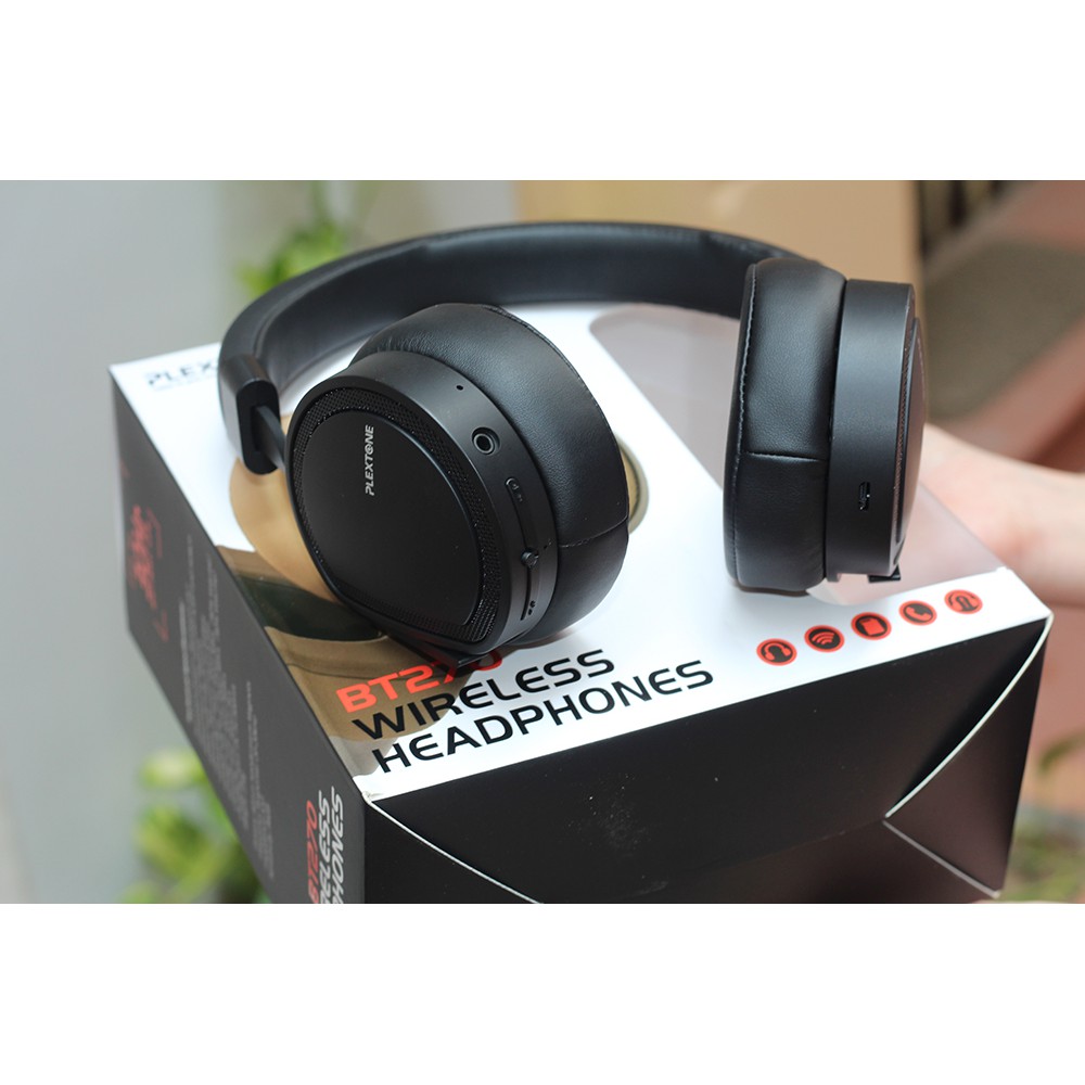Tai Nghe Bluetooth Plextone BT270 MP3  bộ nhớ 8GB - Không Dây Cao Cấp - Bass Nghe Cực Sâu Tặng Túi Đựng | BigBuy360 - bigbuy360.vn